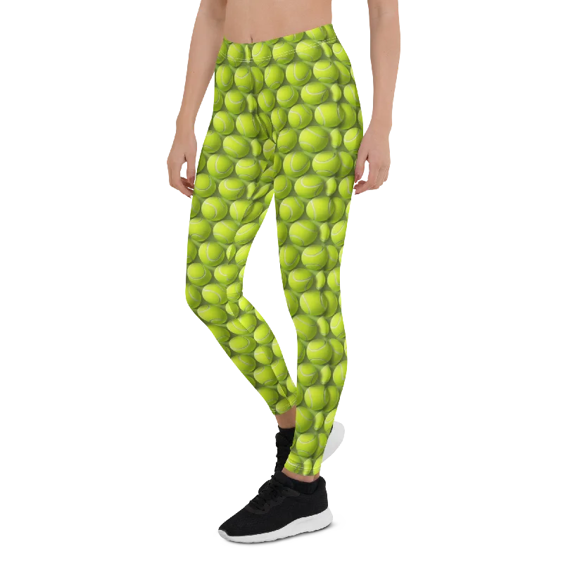 Breathable Compression Yoga Pants -Tennis Ball Leggings