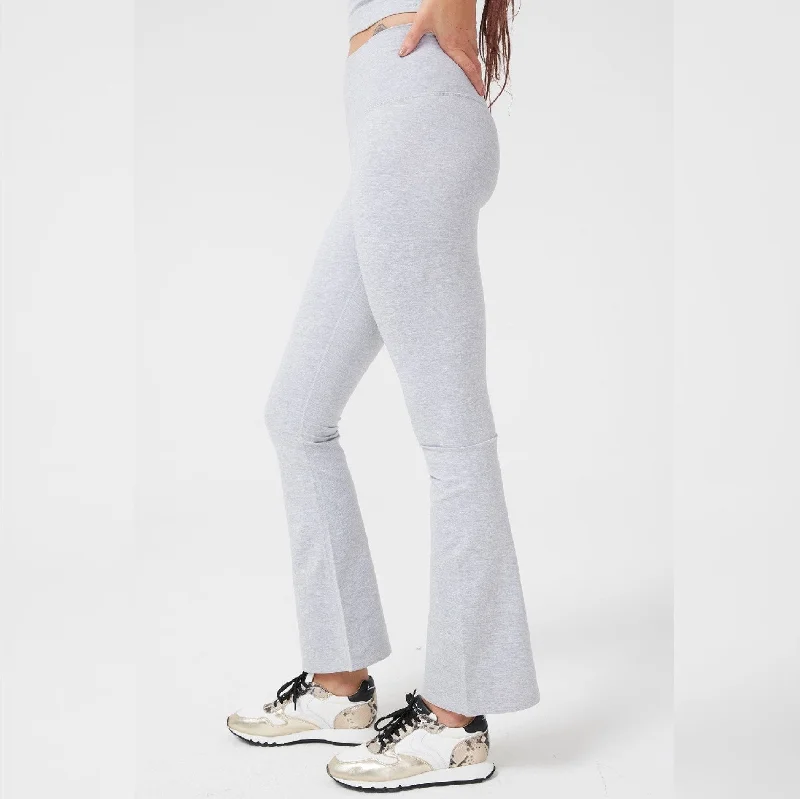 Stretchable Yoga Pants for Women -Collegiate Gray TLC Flare Leggings