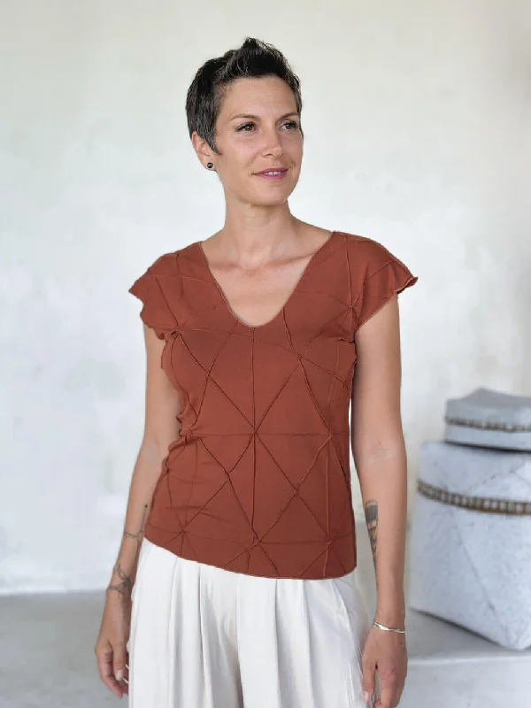 Plus Size Yoga Tops -Texture Top