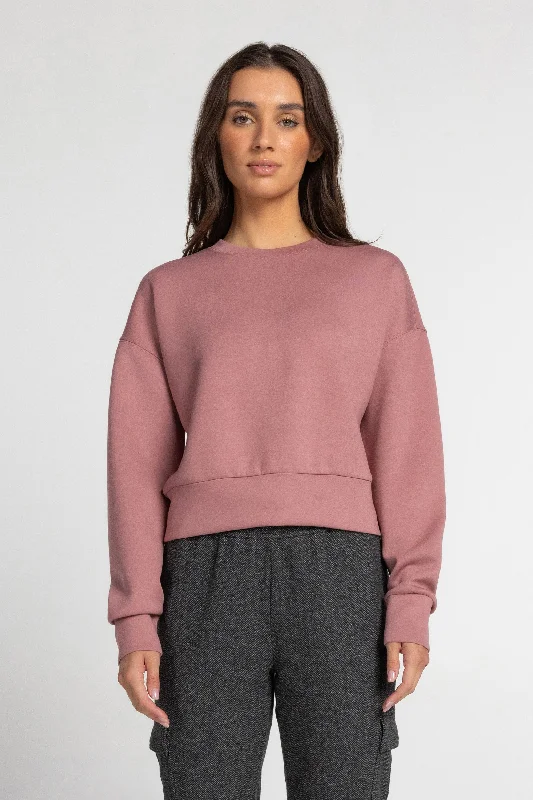 Printed Yoga Tops for Women -Thalia Pullover Sweatshirt