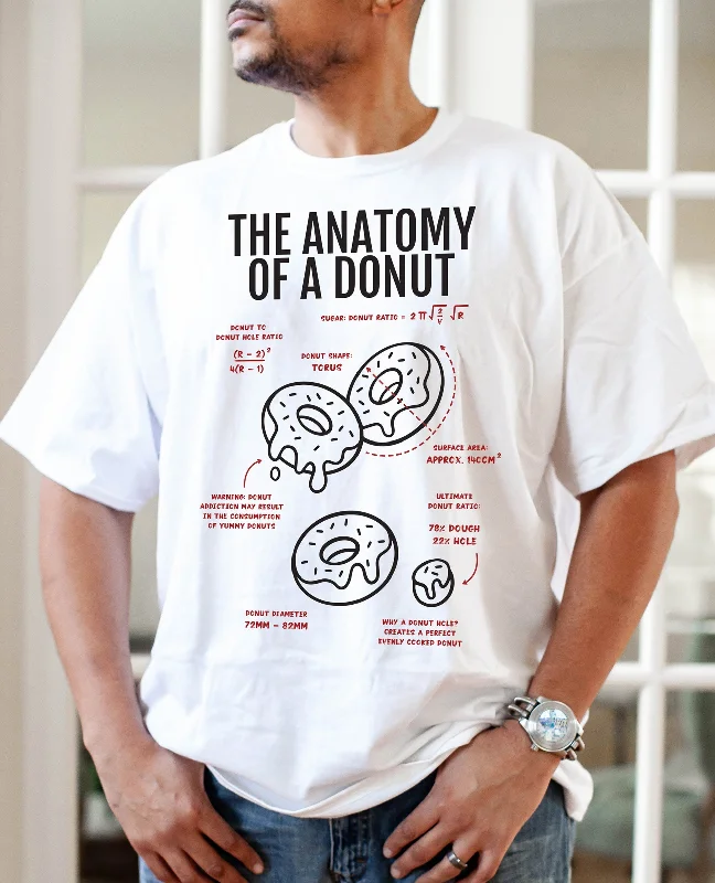 Yoga Tops with Stretchable Fabric for Movement -The Anatomy of a Donut -  Tee