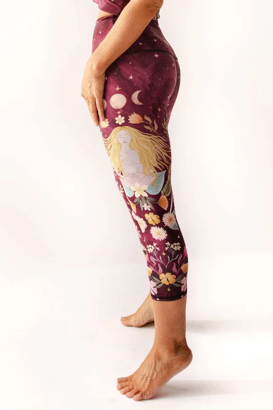 Full-Length Yoga Pants for Women -The Creator Printed Yoga Crops