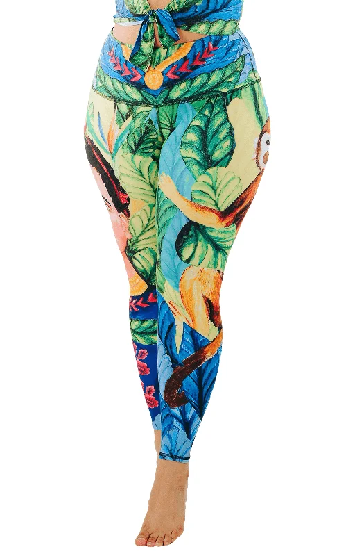 Yoga Pants for Everyday Yoga Practice -Frida Printed Yoga Leggings