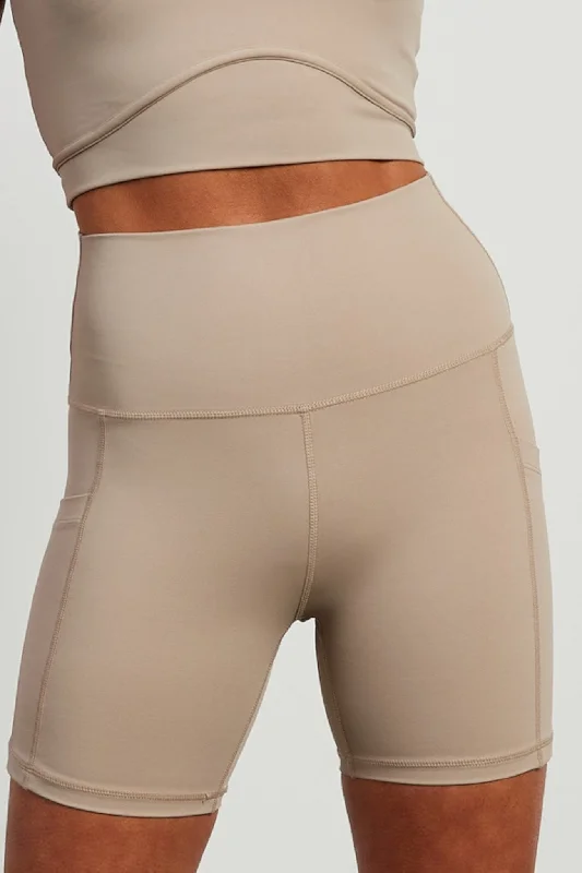 Comfortable Yoga Shorts for Movement -The Line Pocket Bike Short
