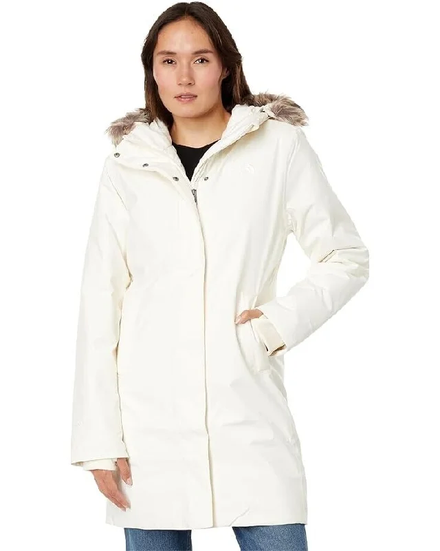 Yoga Shorts for Intense Workouts -The North Face Arctic NF0A4R2VN3N Parka Women White Nylon Hooded Full Zip CLO972 Yoga Shorts for Intense Workouts -The North Face Arctic NF0A4R2VN3N Parka Women White Nylon Hooded Full Zip CLO972