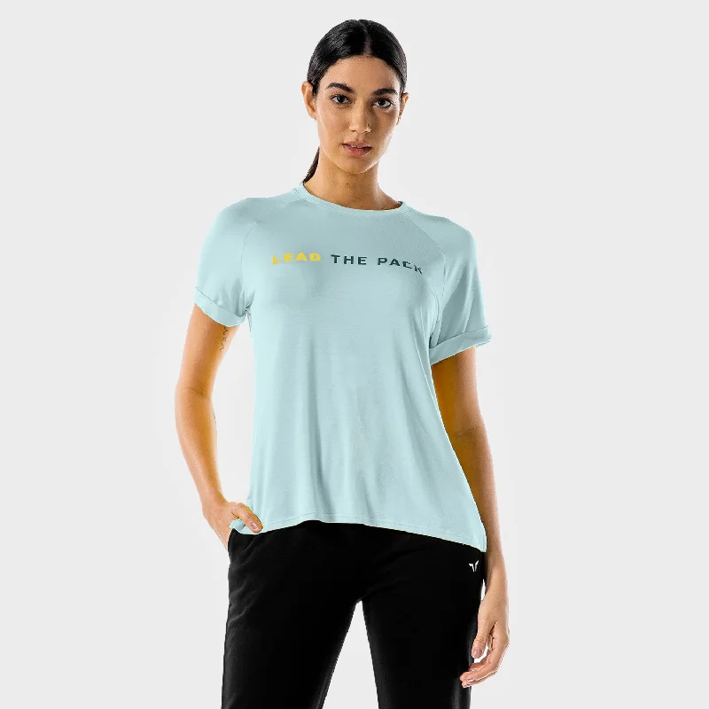 Yoga Tops for Stretching and Strengthening -The Pack Tee - Blue
