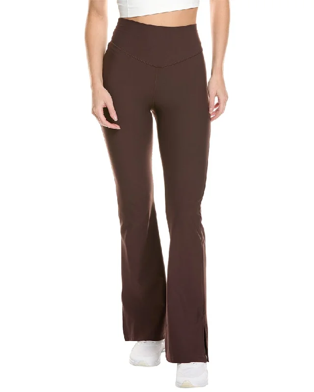 Yoga Shorts for Flexibility and Movement -THE UPSIDE Peached Florence Flare Pant