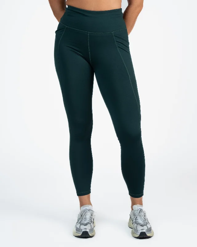 Soft Yoga Pants for Low-Impact Workouts -Thermal Warm Leggings - Juniper