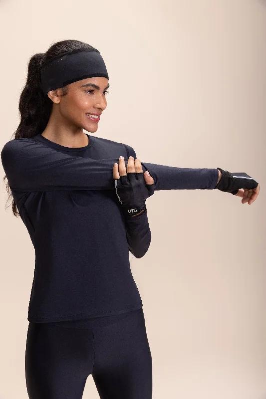 Cotton Yoga Tops for Comfort -Thermo Skin Long-Sleeve T-Shirt