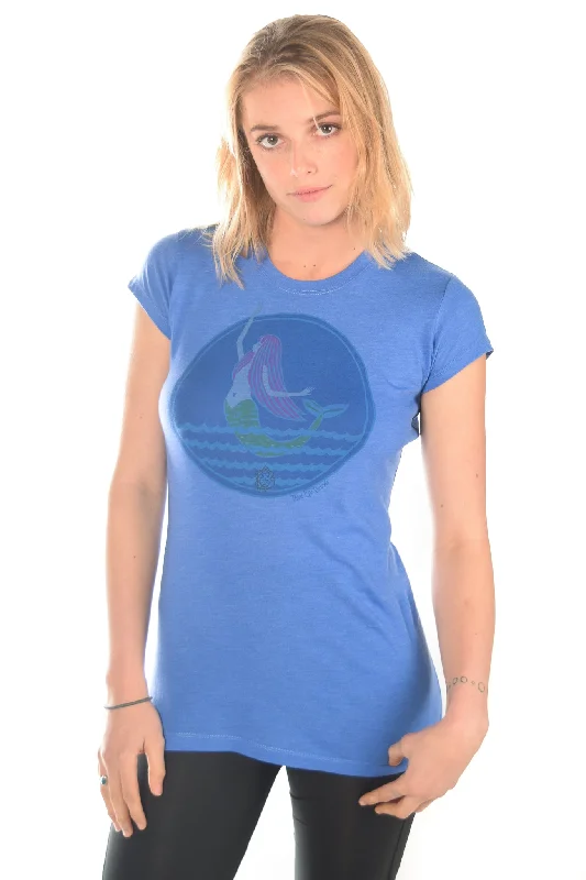 Yoga Tops for Yoga and Pilates -Third Eye Threads Fitted Mermaid Tee