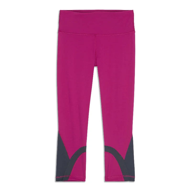 High-Waisted Yoga Pants for Support -Throwback Inspire High-Rise Crop - Resale
