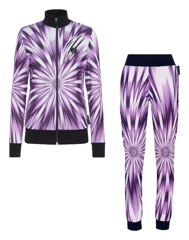 Yoga Shorts for Women’s Fitness -Tie-dye Jogging Tracksuit: Top/Trousers Scratch