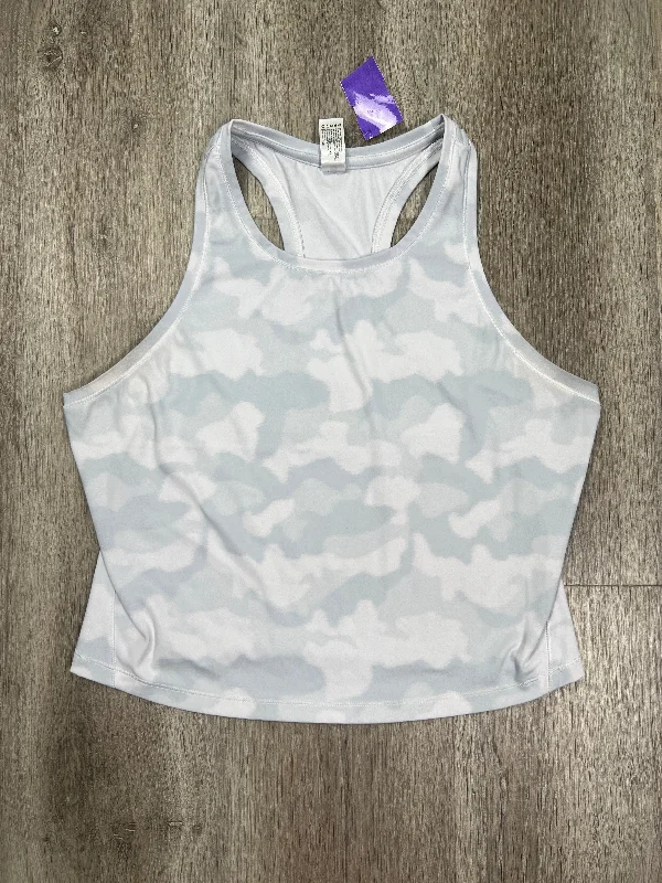 Comfortable Yoga Tops for Pilates and Yoga -Tie Dye Print Athletic Tank Top 90 Degrees By Reflex, Size L