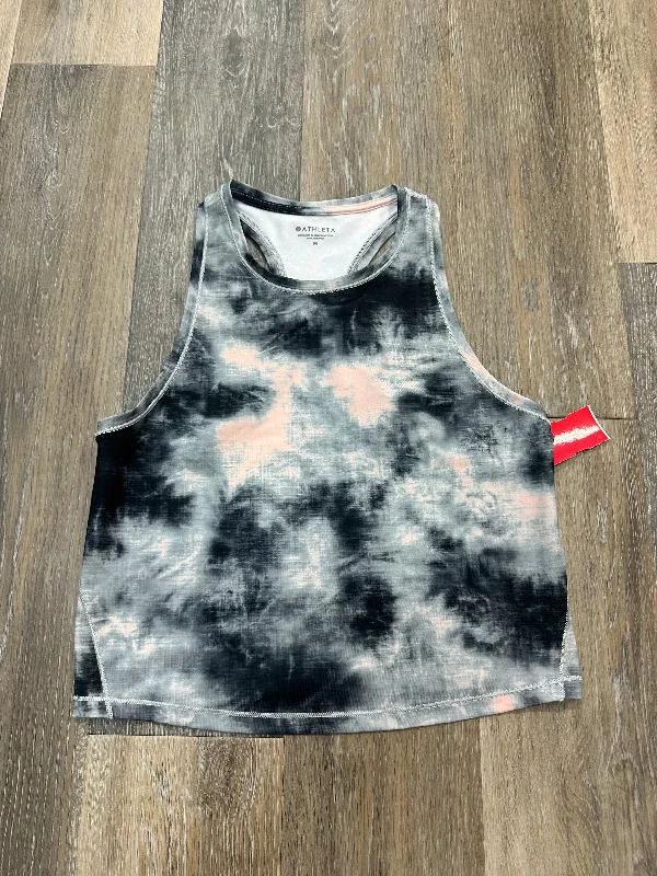Yoga Tops for Hot Yoga and Intense Practice -Tie Dye Print Athletic Tank Top Athleta, Size M