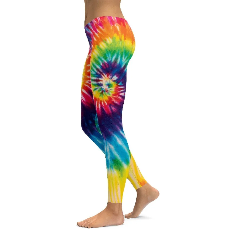 Yoga Pants for Relaxing -Tie Dye Swirl Leggings