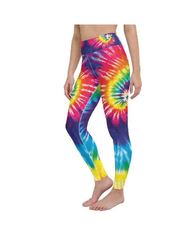 Flattering Yoga Pants for Every Practice -Tie Dye Swirl Yoga Pants