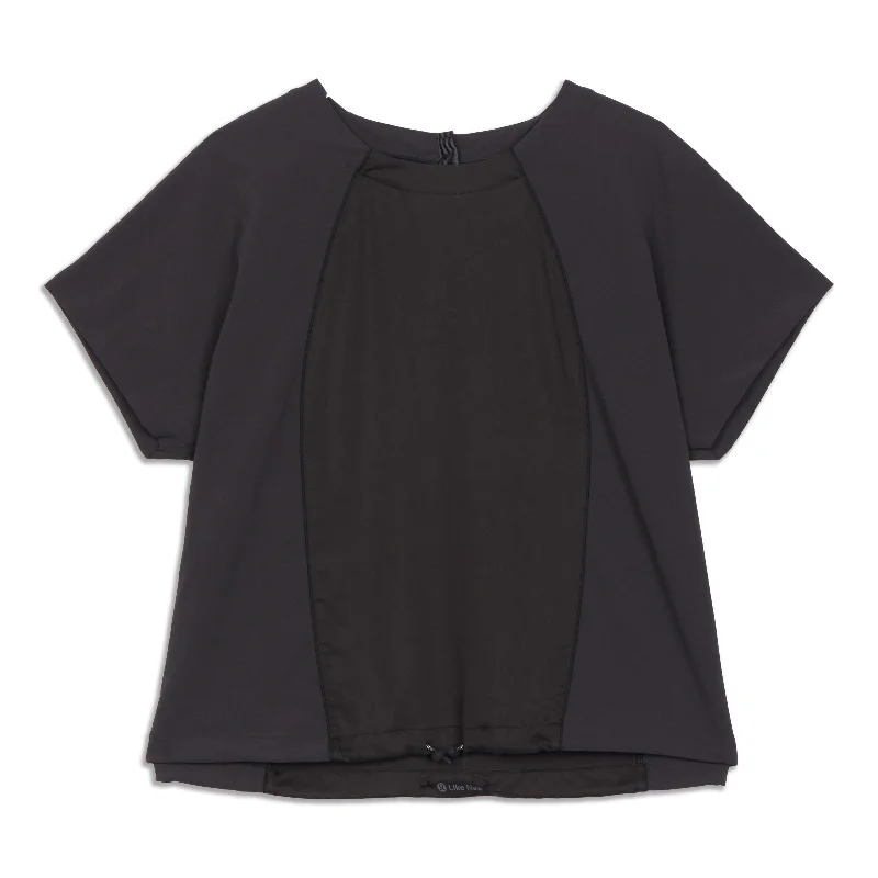 Performance Yoga Tops for Relaxation -Tied To Motion Short Sleeve Shirt - Resale