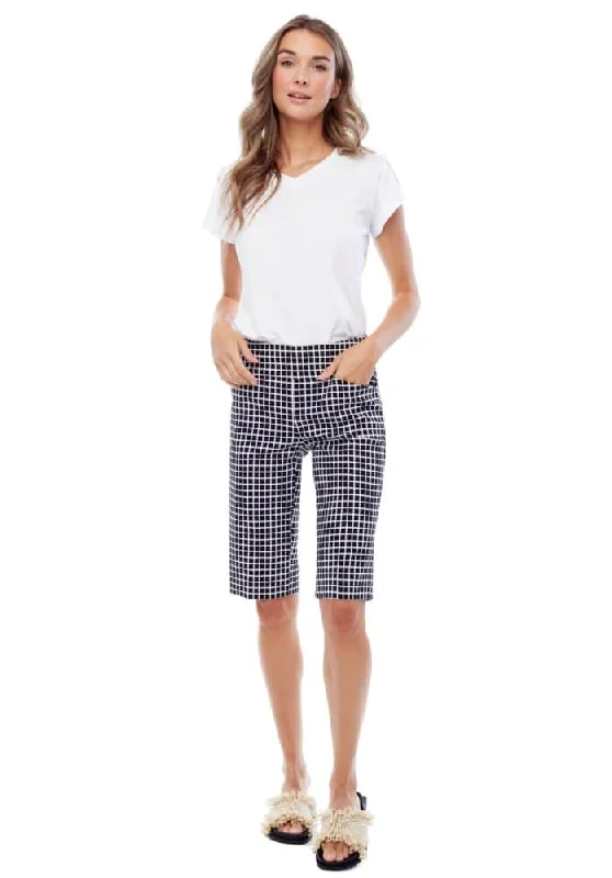 Yoga Shorts for Flexibility and Support -TILE PRINT SHORT - 67776UP