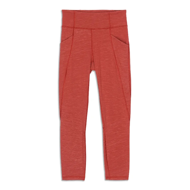 Supportive Yoga Pants for Pilates -Time To Sweat Crop - Resale