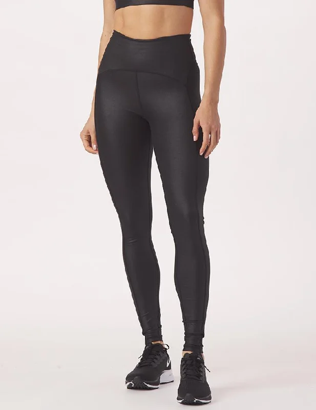 Yoga Pants for Ultimate Stretch -To The Point Legging: Black Gloss
