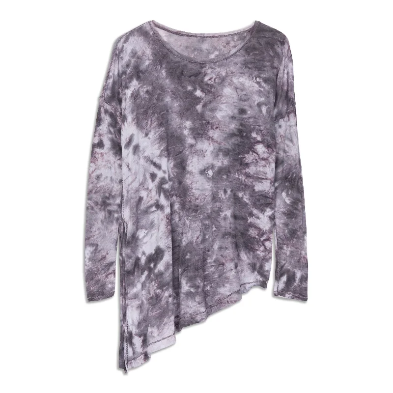 Loose Yoga Tops for Relaxing -To The Point Long Sleeve Shirt - Resale