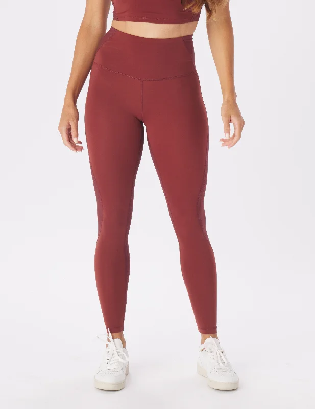 Quick Dry Yoga Pants -Tone Up Legging: Cabernet