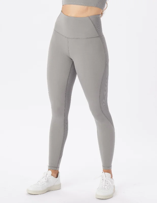 High Performance Yoga Pants -Tone Up Legging: Silver Fog