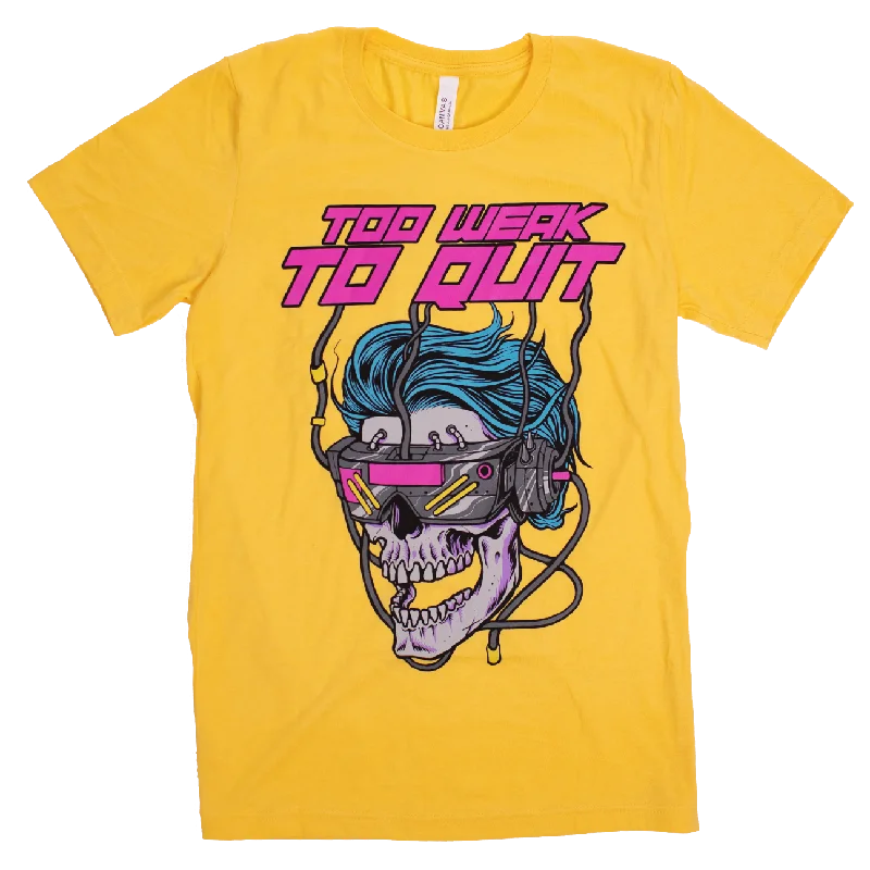 Yoga Tops for Yoga and Pilates -TOO WEAK TO QUIT (PREMIUM OVERSIZED TEE)