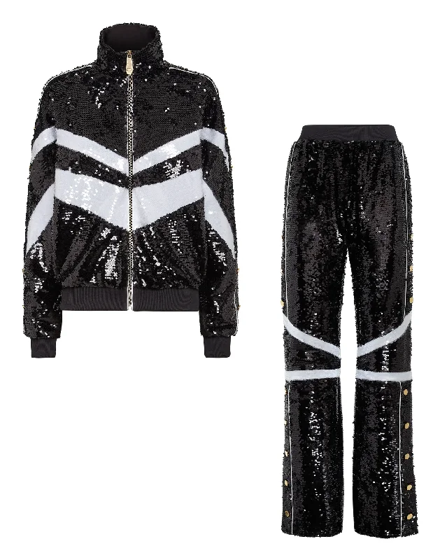 Premium Yoga Shorts for Flexibility -Top/Trousers Tracksuit  with Crystals