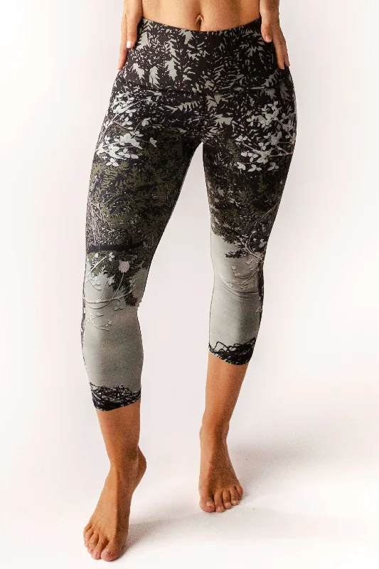 Yoga Pants with Tummy Control -Transformation Printed Yoga Crops