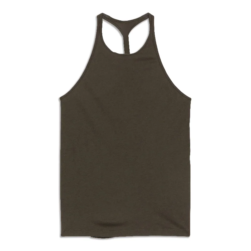 Yoga Tops for Long Poses and Relaxation -Trapeze Racerback Tank Top - Resale