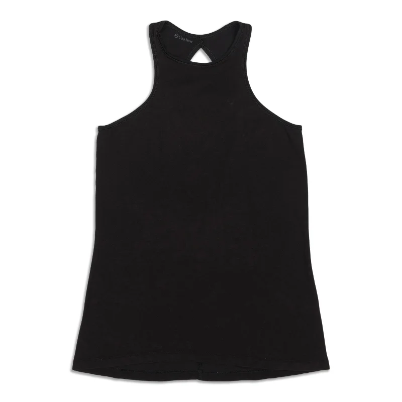 Yoga Tops for Balance and Flexibility -Trapeze Twist Tank Top - Resale