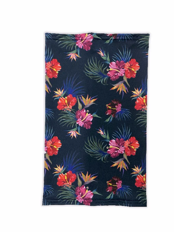Full Waist Yoga Pants for Yoga -Tropical Floral Neck Gaiter *FINAL SALE*