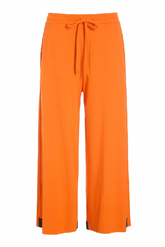 Full-Length Yoga Pants for Enhanced Movement -FLARE TROUSERS 3/4 - 99015 - ORANGE