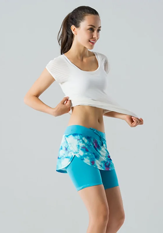 Breathable Yoga Tops for Active Yoga -Hollow Out Mesh Yoga T-shirt
