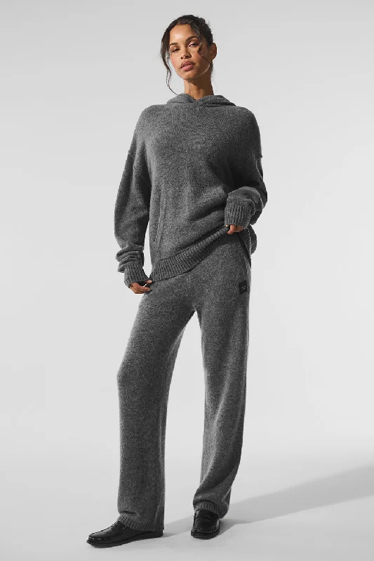 Yoga Pants with Breathable Material -New Class Cashmere Sweatpant - Platinum Grey