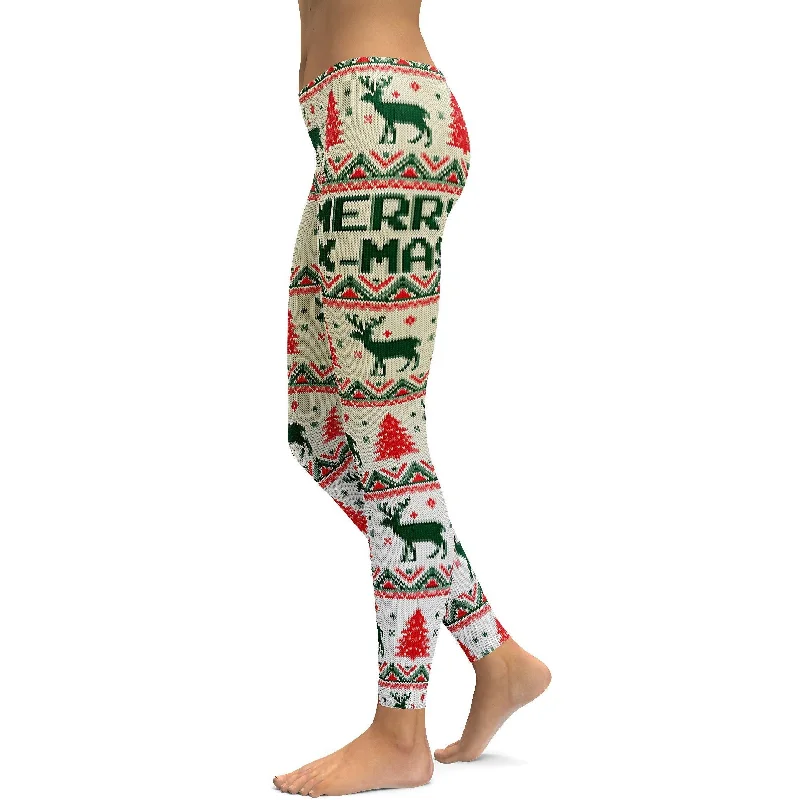 Seamless Yoga Pants -Ugly Christmas Leggings