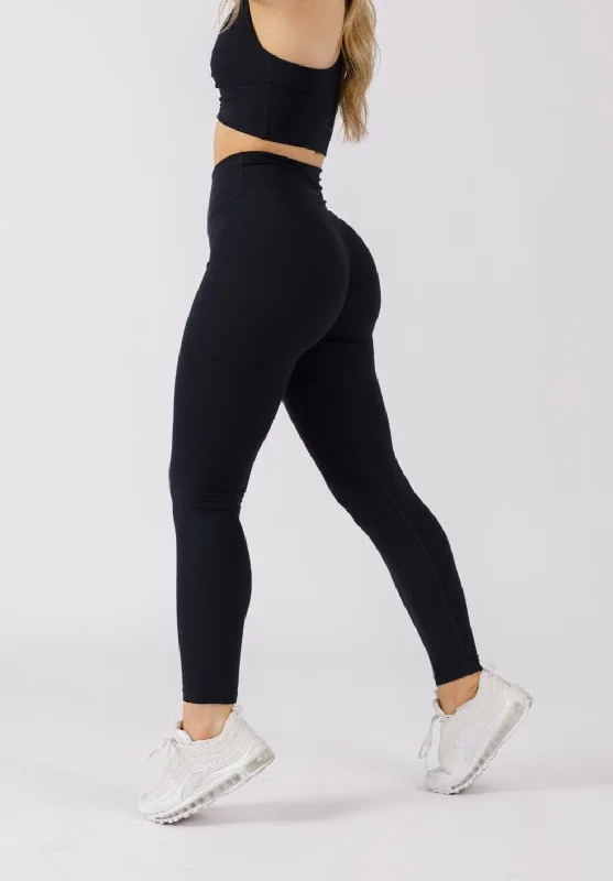 Women's Yoga Pants for Intense Workouts -UltraLux Curve Contour Sculptseam™ Legging Black