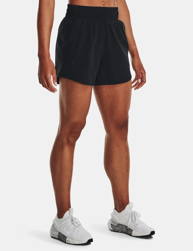 Yoga Shorts for Relaxation and Flexibility -Flex Woven 5" Shorts - Black