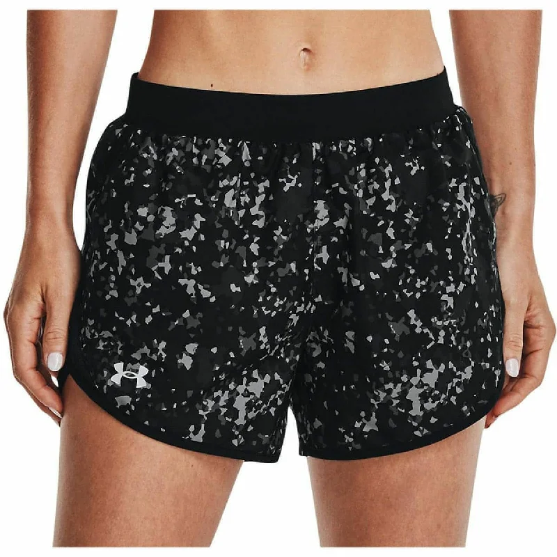 Yoga Shorts for Every Day Practice -Under Armour Fly By 2.0 Printed Womens Running Shorts - Black Yoga Shorts for Every Day Practice -Under Armour Fly By 2.0 Printed Womens Running Shorts - Black