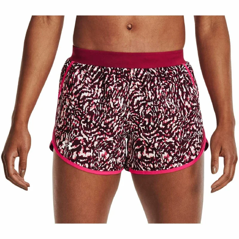 Full-Length Yoga Shorts for Comfortable Fit -Under Armour Fly By 2.0 Printed Womens Running Shorts - Pink Full-Length Yoga Shorts for Comfortable Fit -Under Armour Fly By 2.0 Printed Womens Running Shorts - Pink