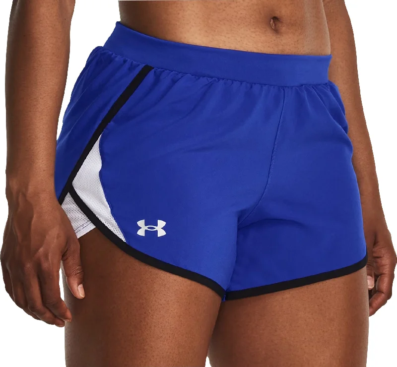 Soft Yoga Shorts for Movement -Under Armour Fly By 2.0 Womens Running Shorts - Blue