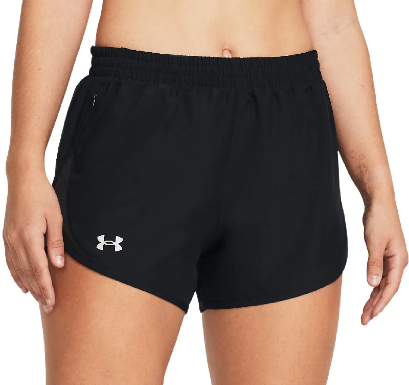 Stretchable Yoga Shorts for Intense Training -Under Armour Fly By 3 Inch Womens Running Shorts - Black Stretchable Yoga Shorts for Intense Training -Under Armour Fly By 3 Inch Womens Running Shorts - Black