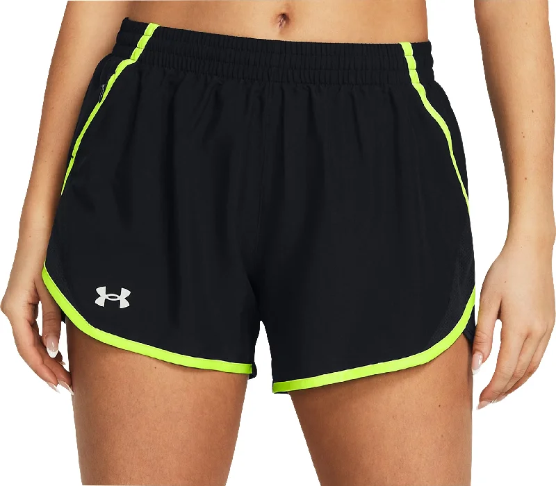 Yoga Shorts for Summer Workouts -Under Armour Fly By 3 Inch Womens Running Shorts - Black Yoga Shorts for Summer Workouts -Under Armour Fly By 3 Inch Womens Running Shorts - Black