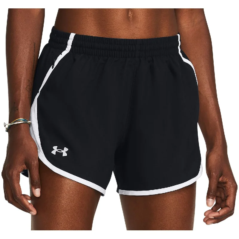 Yoga Shorts for Enhanced Movement -Under Armour Fly By 3 Inch Womens Running Shorts - Black Yoga Shorts for Enhanced Movement -Under Armour Fly By 3 Inch Womens Running Shorts - Black
