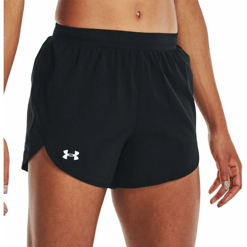 Yoga Shorts for High-Impact Training -Under Armour Fly By Elite 3 Inch Womens Running Shorts - Black Yoga Shorts for High-Impact Training -Under Armour Fly By Elite 3 Inch Womens Running Shorts - Black
