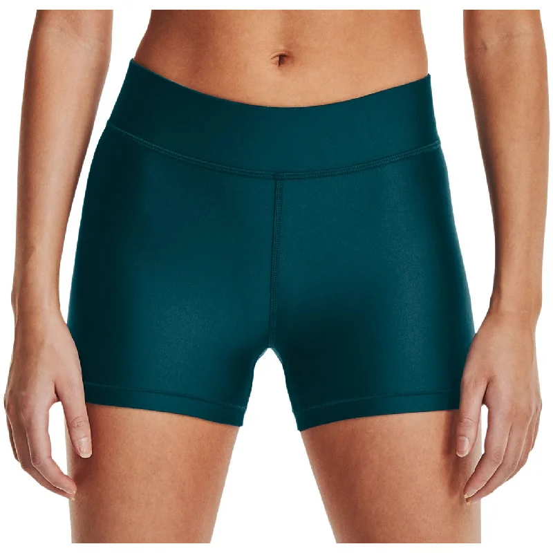 Yoga Shorts for Running and Yoga -Under Armour HeatGear Mid Rise Womens Short Running Tights - Green Yoga Shorts for Running and Yoga -Under Armour HeatGear Mid Rise Womens Short Running Tights - Green