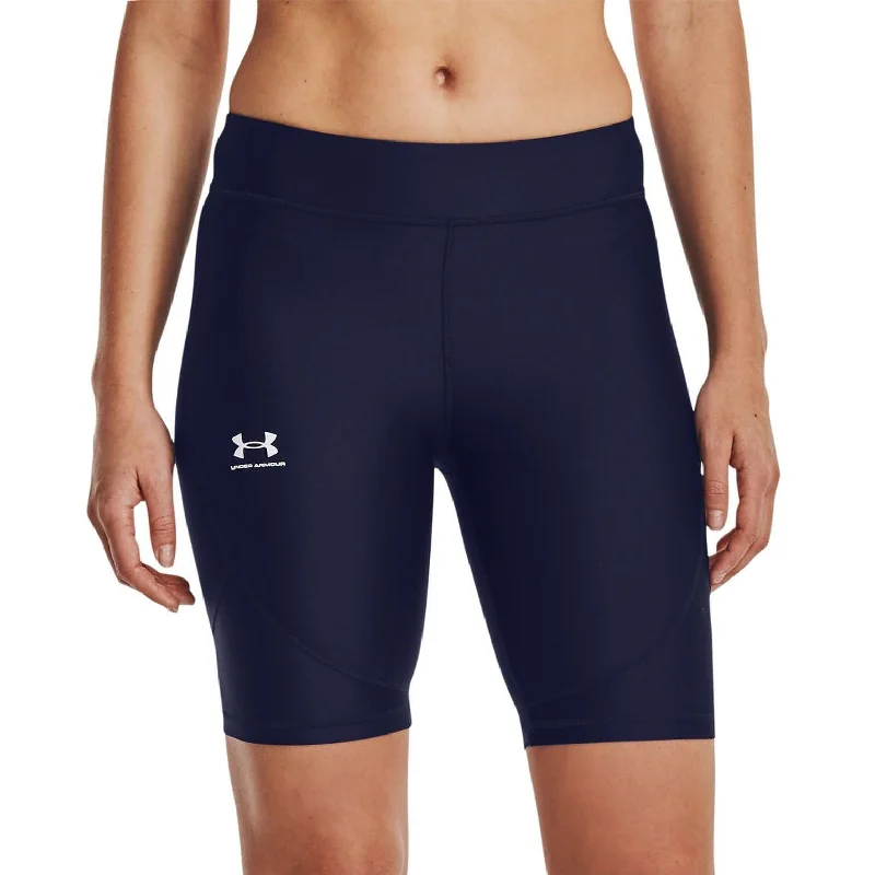 Soft Yoga Shorts for Yoga -Under Armour HeatGear Womens Short Running Tights - Navy