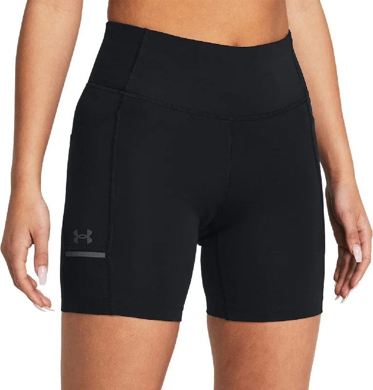 Soft Yoga Shorts for Yoga Poses and Practice -Under Armour Launch 6 Inch Womens Short Running Tights - Black Soft Yoga Shorts for Yoga Poses and Practice -Under Armour Launch 6 Inch Womens Short Running Tights - Black
