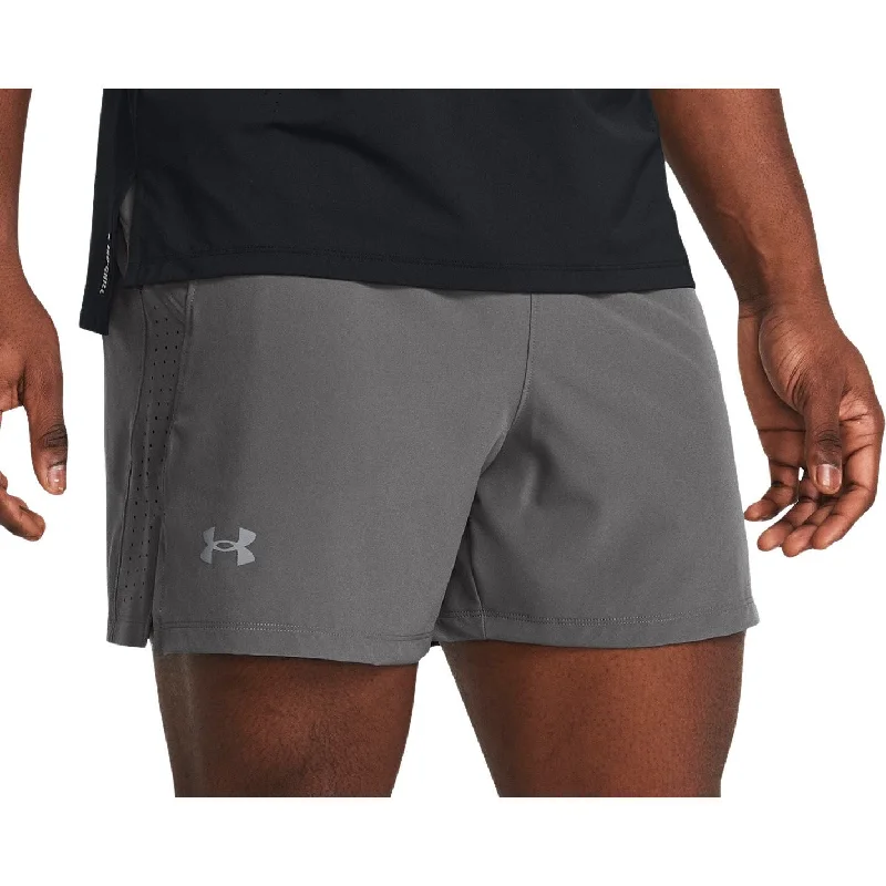 Stylish Yoga Shorts for Daily Fitness -Under Armour Launch Elite 5 Inch Mens Running Shorts - Grey Stylish Yoga Shorts for Daily Fitness -Under Armour Launch Elite 5 Inch Mens Running Shorts - Grey
